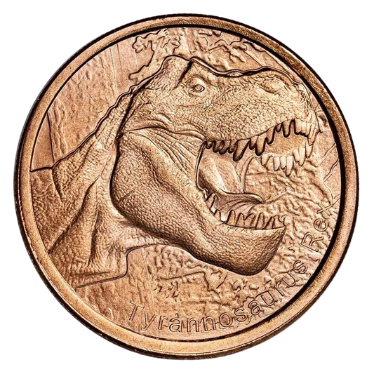 1 oz Copper Round - Tyrannosaurus Rex