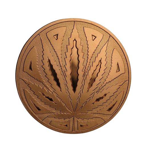 1oz Copper Round - Cannabis (The Big Leaf)