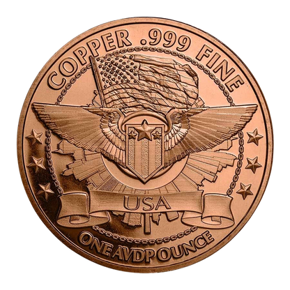 1oz Copper Round - Area 51 "They're Here"