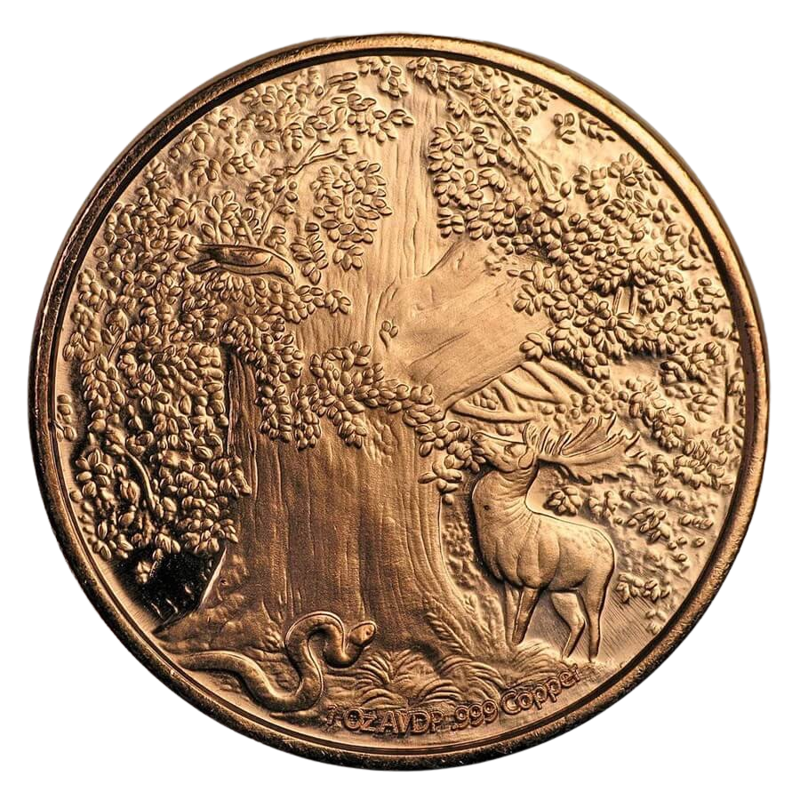 1oz Copper Round - Nordic Creatures: The Great Eagle