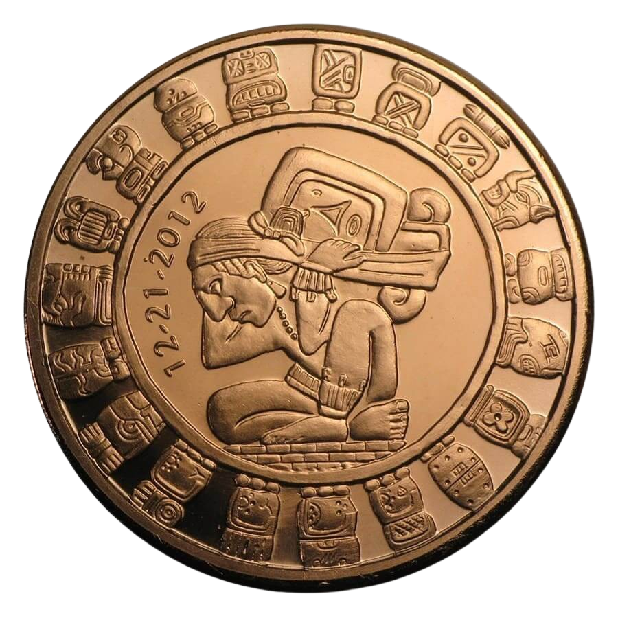 1oz Copper Round - Mayan Calendar