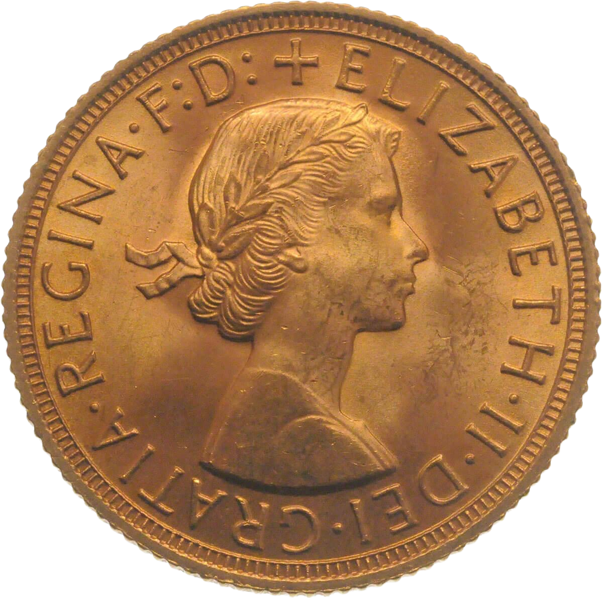Gold Half Sovereign - Elizabeth II - First Portrait - 1957-1968