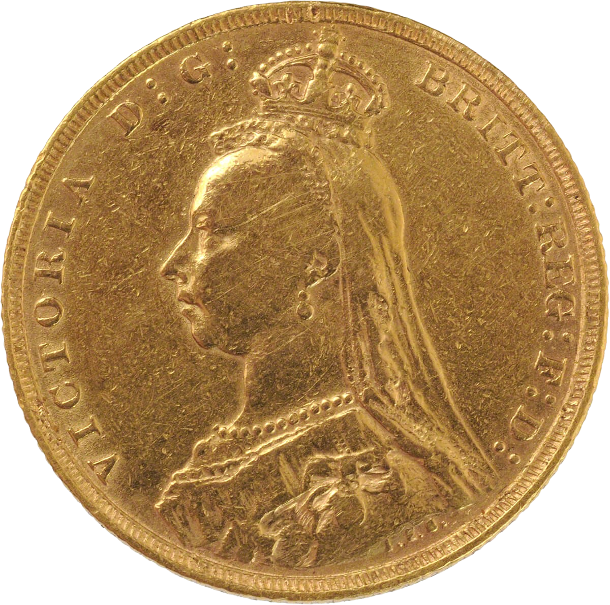 Gold Sovereign - Victoria - Jubilee Head - 1887-1893