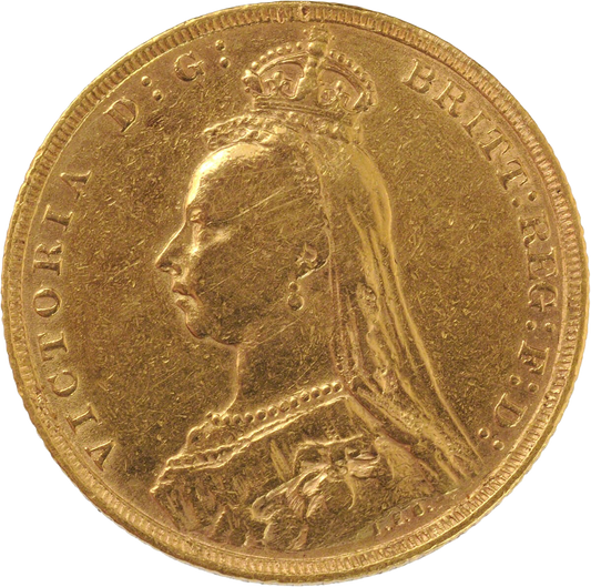 Gold Half Sovereign - Victoria - Jubilee Head - 1887-1893