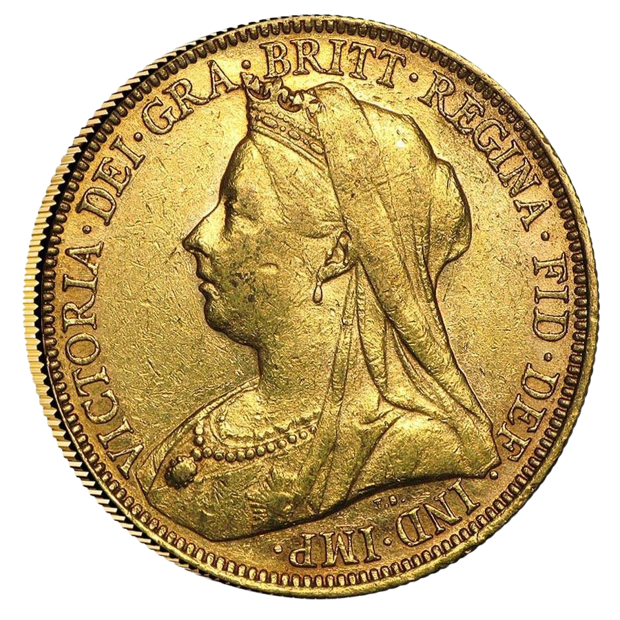 Gold Half Sovereign - Victoria - Old Head - 1893-1901
