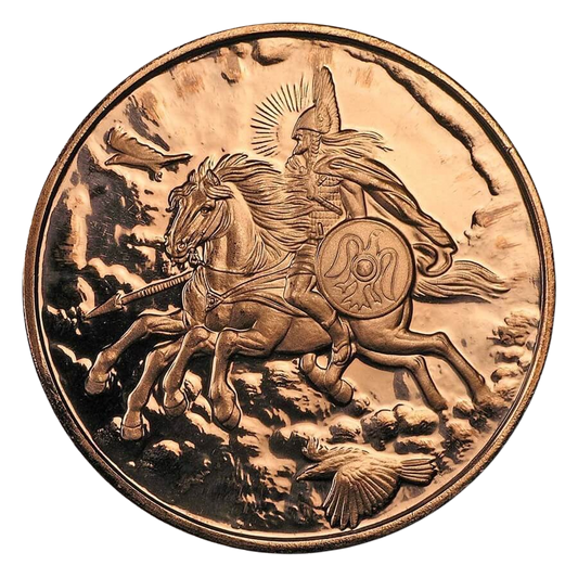1oz Copper Round - Nordic Creatures: Sleipnir