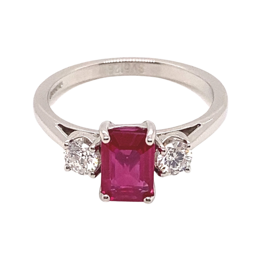 Ruby & Diamond Trilogy Ring