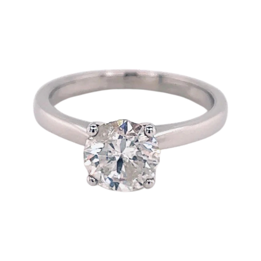 Platinum 1.53ct Diamond 4 Claw Solitaire F/I1